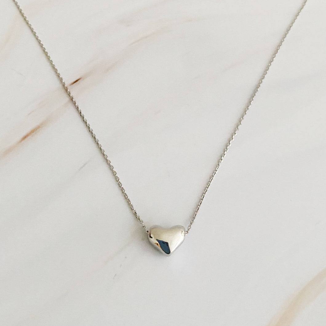 Ellison+Young - Love Bean Heart Necklace: Silver