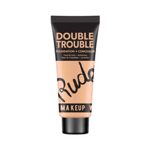 Load image into Gallery viewer, Rude Cosmetics - Double Trouble Foundation + Concealer: Silk 01
