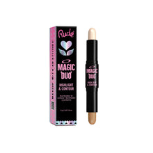 Load image into Gallery viewer, Rude Cosmetics - Magic Duo Highlight &amp; Contour: Medium
