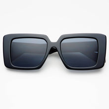 Load image into Gallery viewer, FREYRS Eyewear - Camilla Acetate Womens Rectangular Sunglasses: Black
