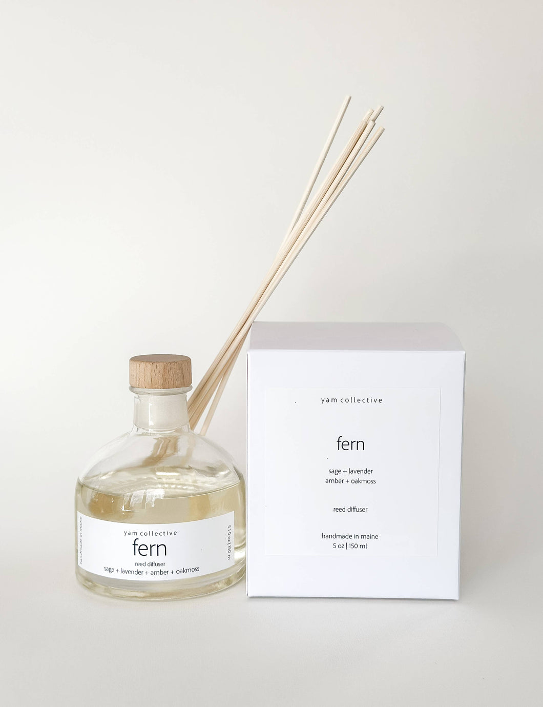 yam collective - Reed Diffuser- FERN sage, lavender, amber