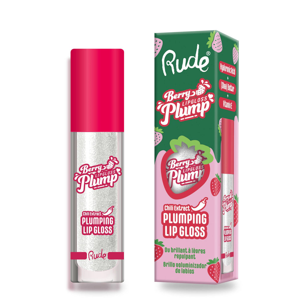 Rude Cosmetics - Berry Plump Plumping Lip Gloss: Crystal Clear