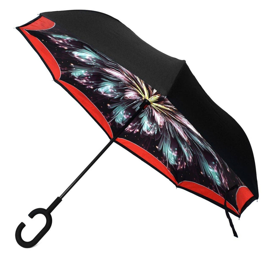 Selini New York - Galaxy Flower Double Layer Inverted Umbrella