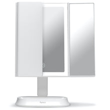 Load image into Gallery viewer, Zora Lighted Trifold Makeup Mirror, Rechargeable

