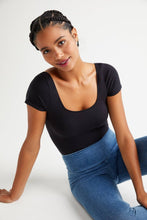 Load image into Gallery viewer, Yummie - Anette Shaping Thong Bodysuit - Cotton Seamless: Black / S/M
