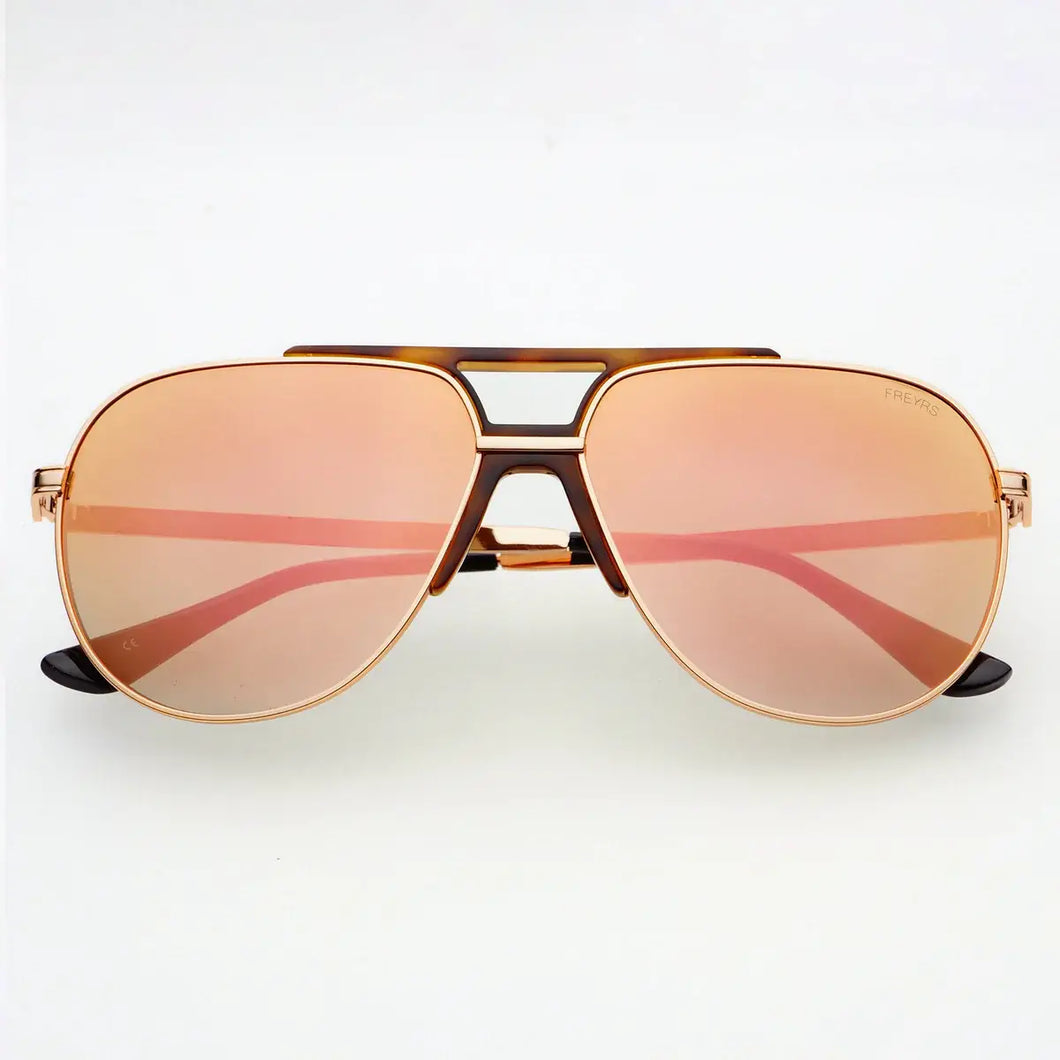 FREYRS Eyewear - Logan Pink Mirror Sunglasses