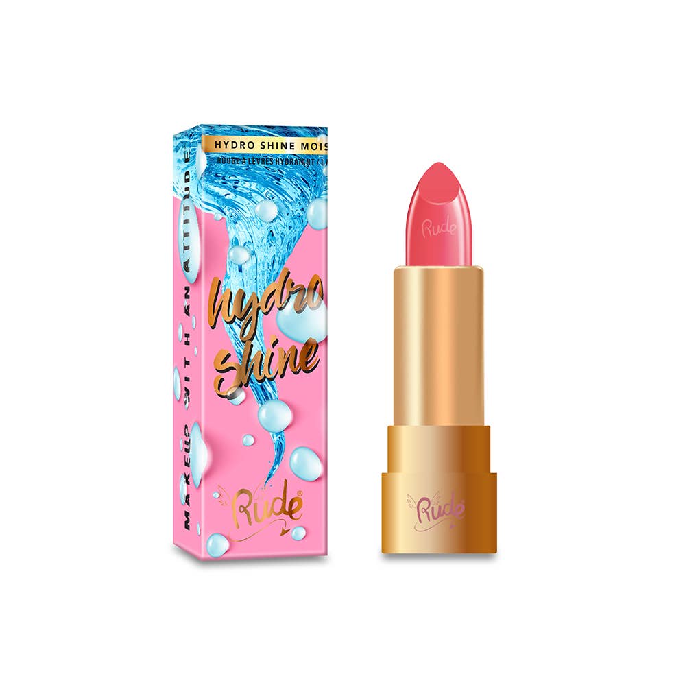 Rude Cosmetics - Hydro Shine Moisturizing Lipstick: French Pink