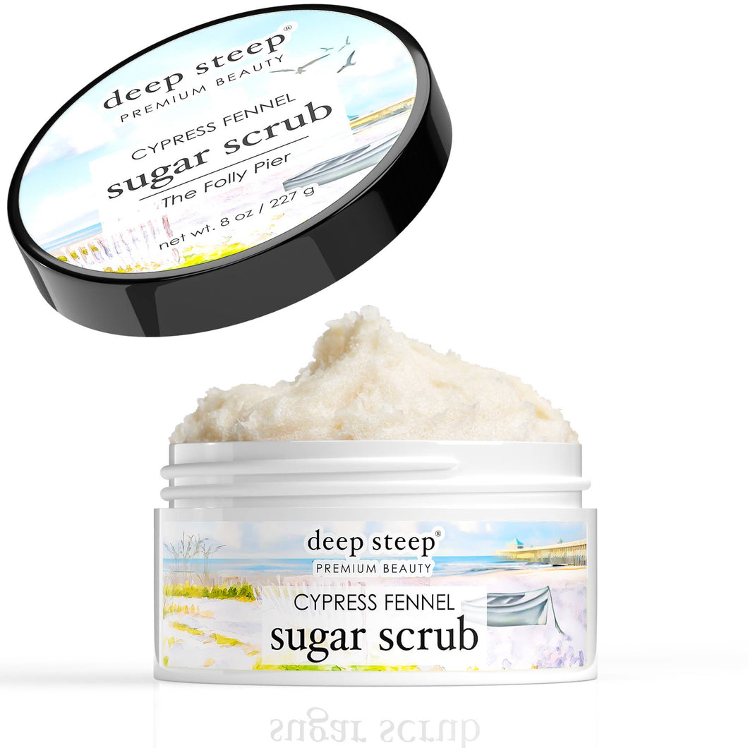 Sugar Scrub - Charleston Cypress Fennel (The Folly Pier) 8oz