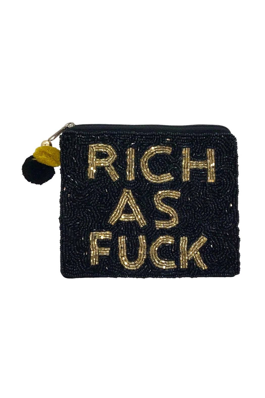 Embellish Your Life - RICH AF Beaded Pouch Bag