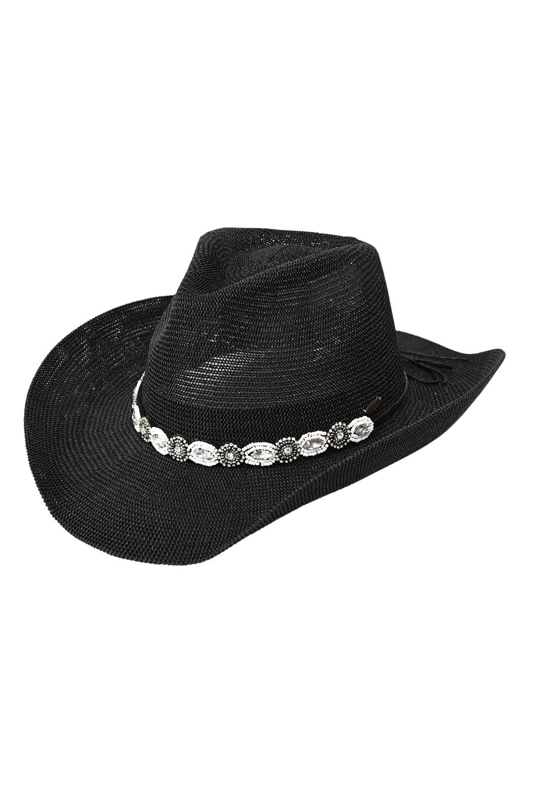 Embellish Your Life - Jeweled Cowboy Straw Hat