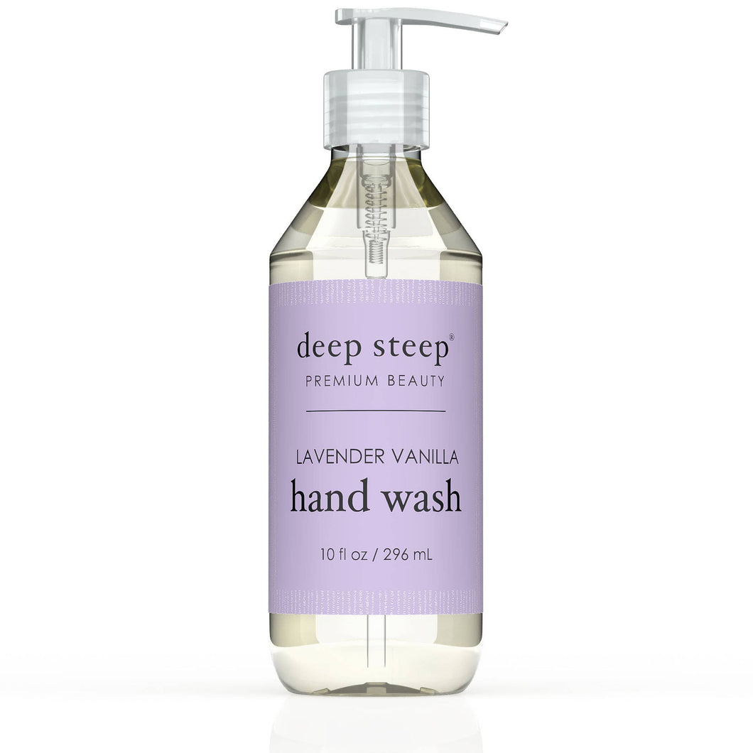 Deep Steep Premium Beauty - Argan Oil Liquid Hand Wash - Lavender Vanilla 10oz