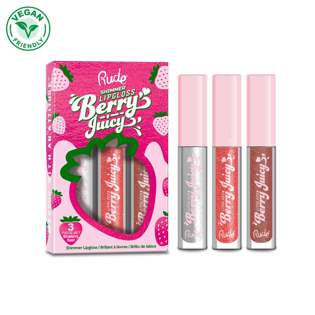 Rude Cosmetics - Berry Juicy Lip Gloss Set - Shimmer